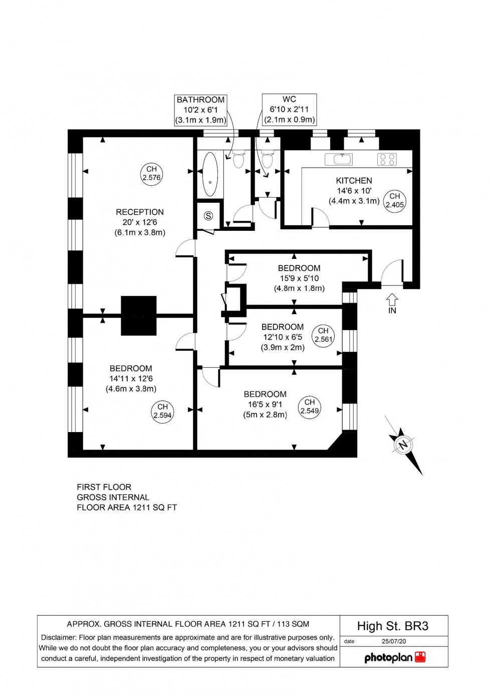 Floorplan for High Street, Beckenham
