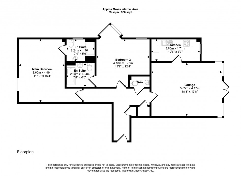 Floorplan for Maxim Apartments,  Wheeler Place, Bromley