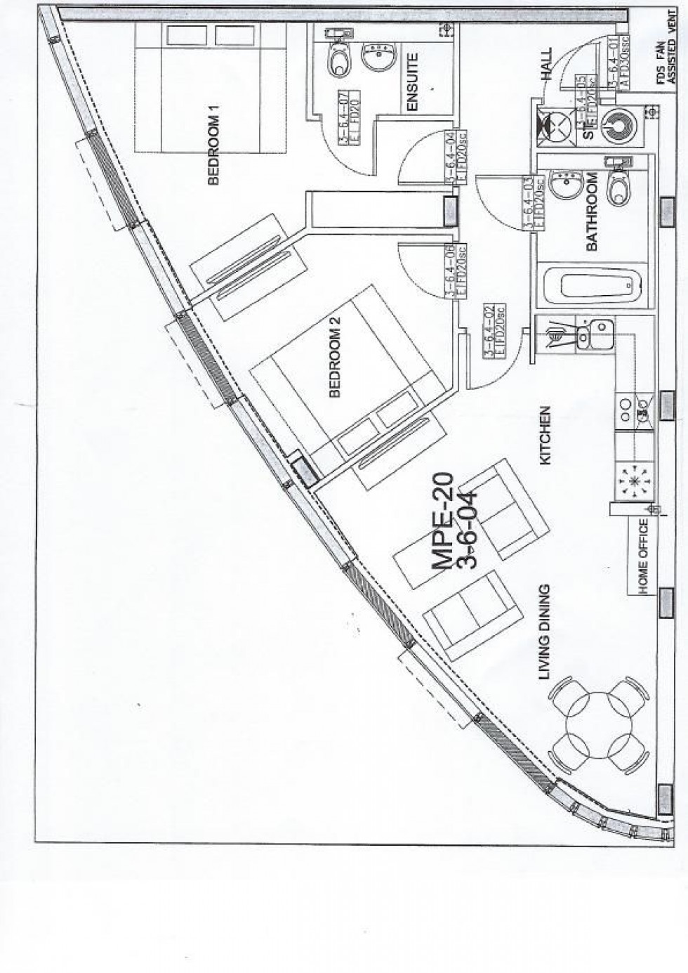 Floorplan for Marina Point East, Chatham Quays, Chatham