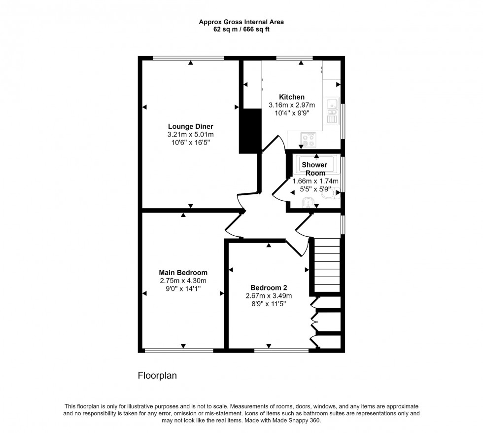 Floorplan for Southborough Lane, Bromley