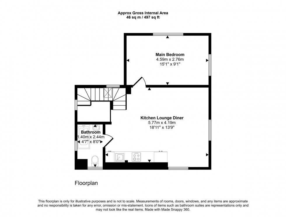 Floorplan for A, Thinkpad House, Main Road, Biggin Hill, Westerham