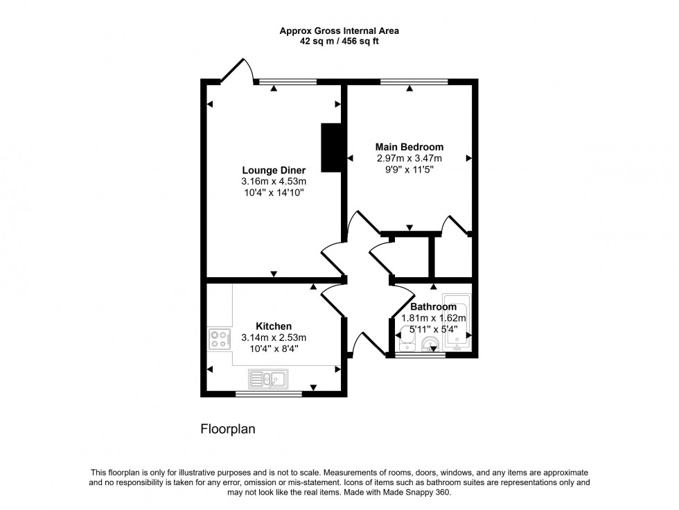 Floorplan for Brewery Road, Bromley