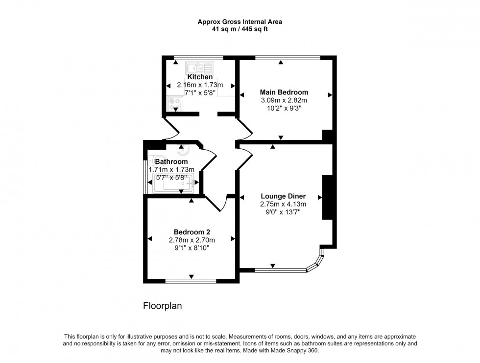 Floorplan for Shepperton Road, Petts Wood