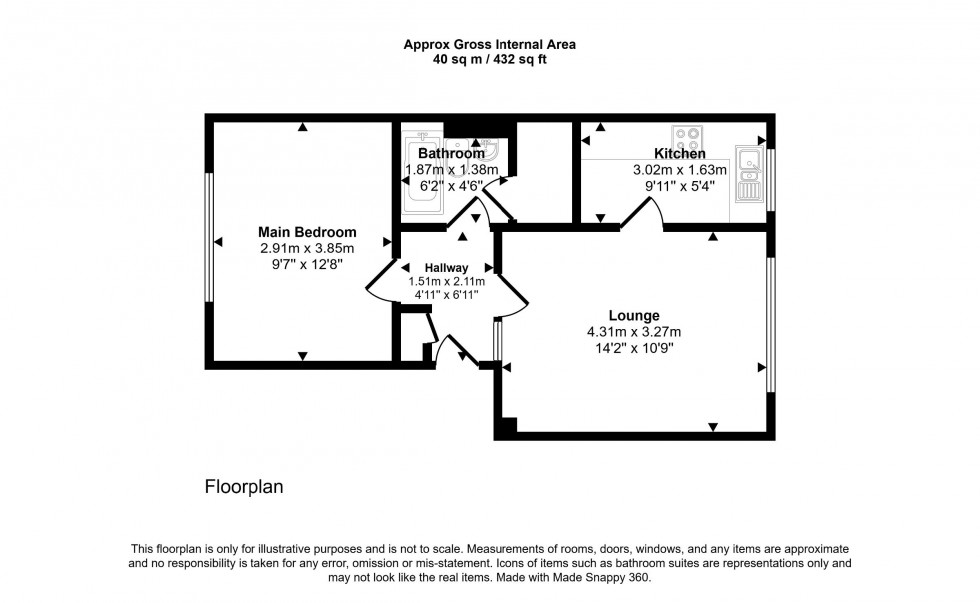 Floorplan for Dyke Drive, Orpington