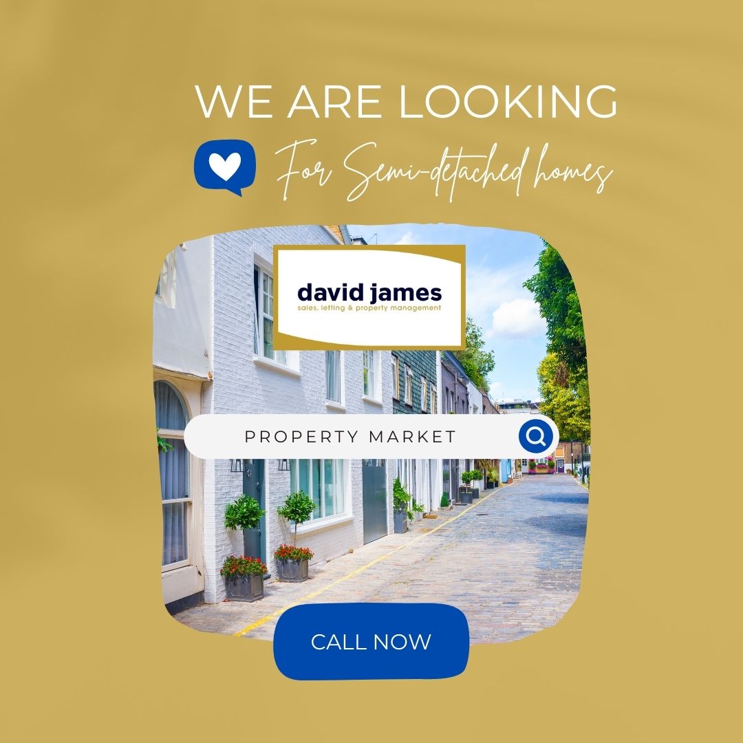 We are looking for semi detached homes